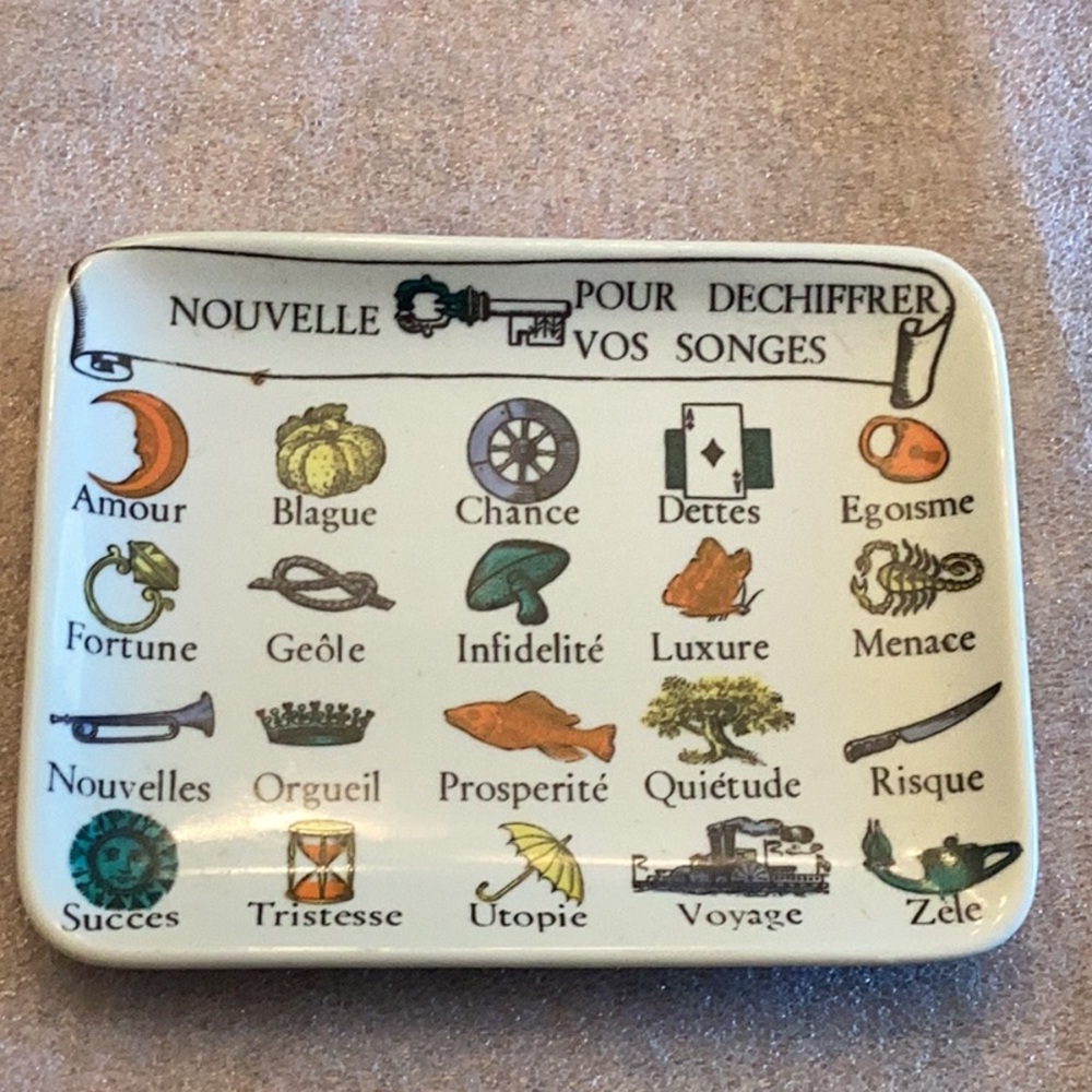 Fornasetti - Milano Dream tray 4X6 vintage 50s